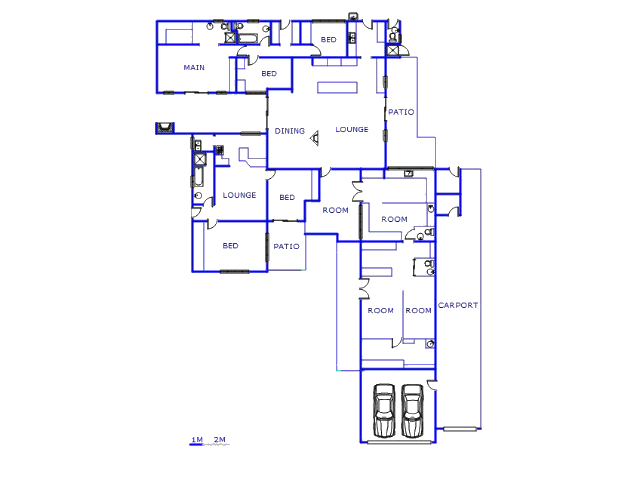 Floor plan of the property in Die Wilgers