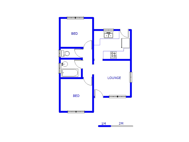 Ground Floor - 45m2 of property for sale in Protea Glen