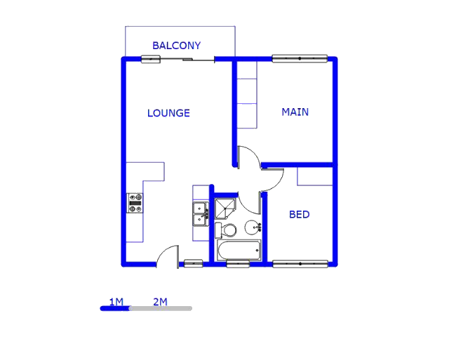 Floor plan of the property in Andeon