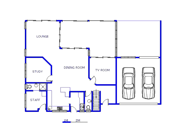 Floor plan of the property in Glen Marais