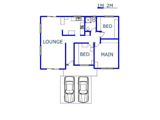 Floor plan of the property in Verulam 