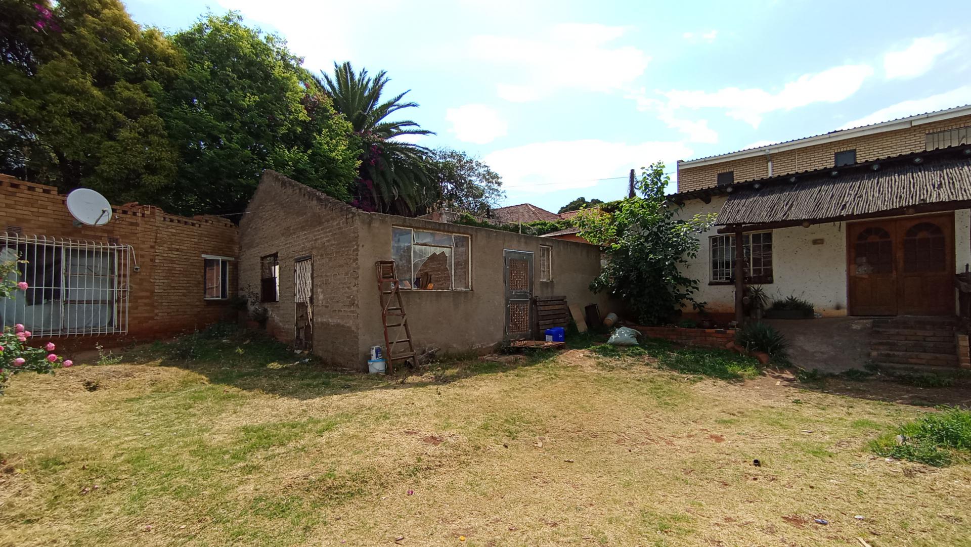 Backyard of property in Cyrildene