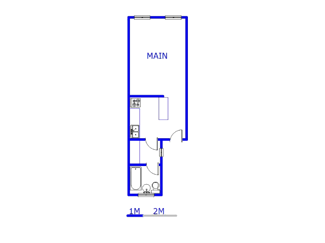 Floor plan of the property in Benoni