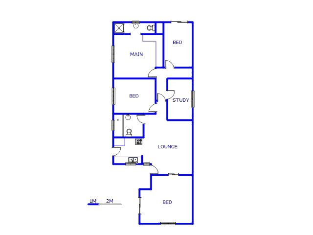Floor plan of the property in Maitland