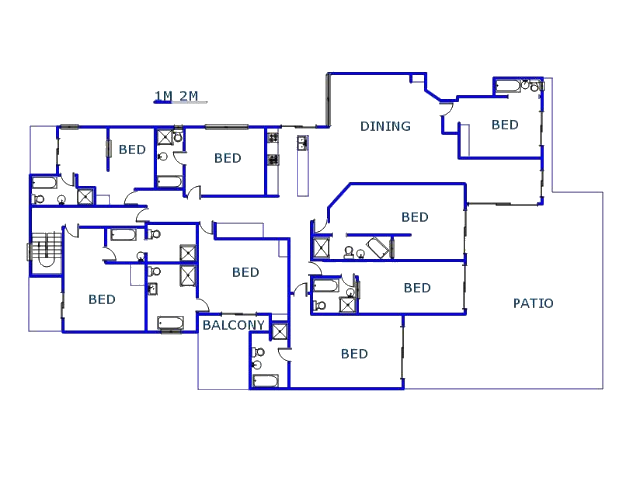 Floor plan of the property in Glenashley