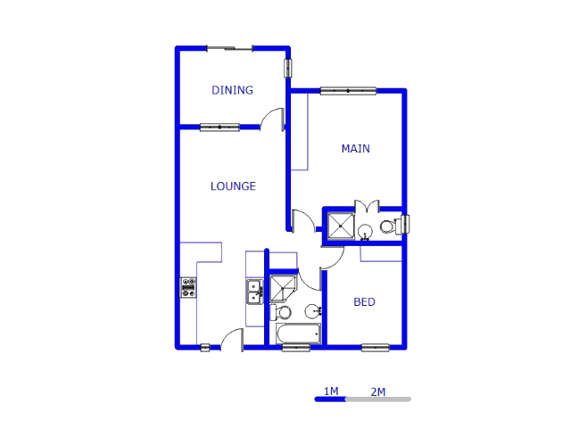 Floor plan of the property in Andeon