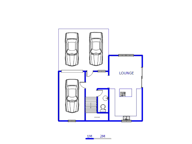 Floor plan of the property in St Duma