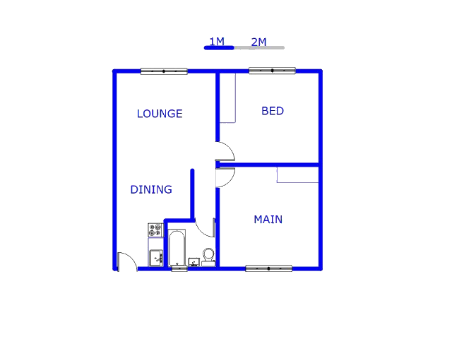 Floor plan of the property in Kempton Park