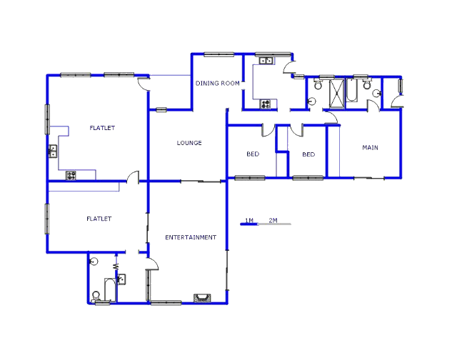 Floor plan of the property in Norkem park