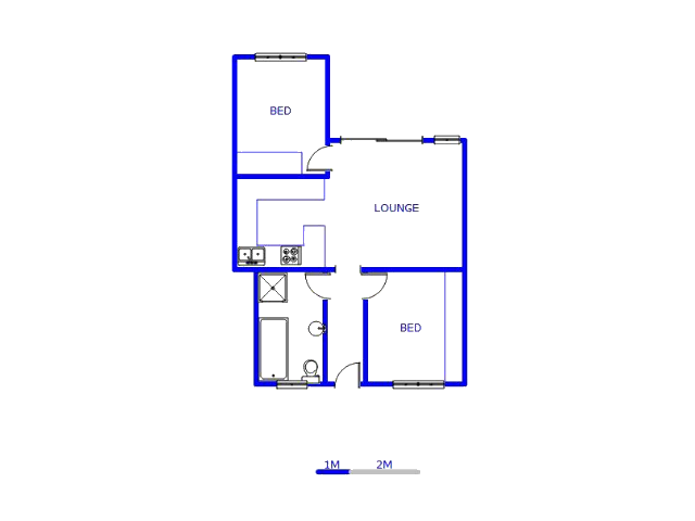 Floor plan of the property in Erand Gardens