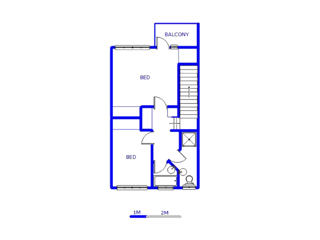 1st Floor - 53m2 of property for sale in Windsor East