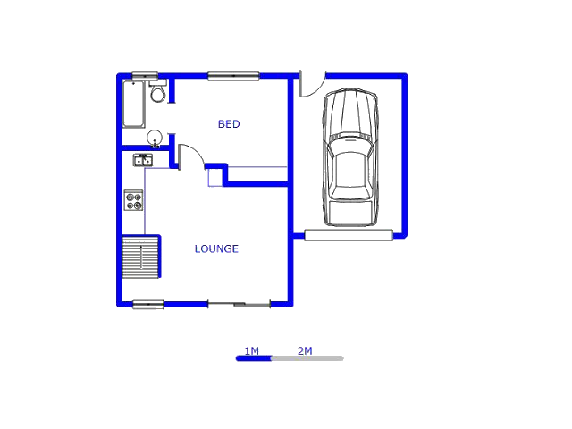 Floor plan of the property in Wilgeheuwel 