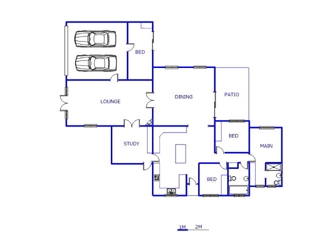 Floor plan of the property in Table View