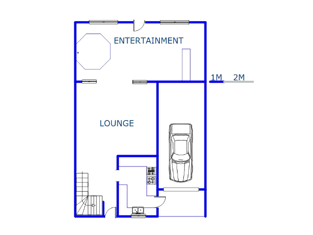 Floor plan of the property in Amanzimtoti 