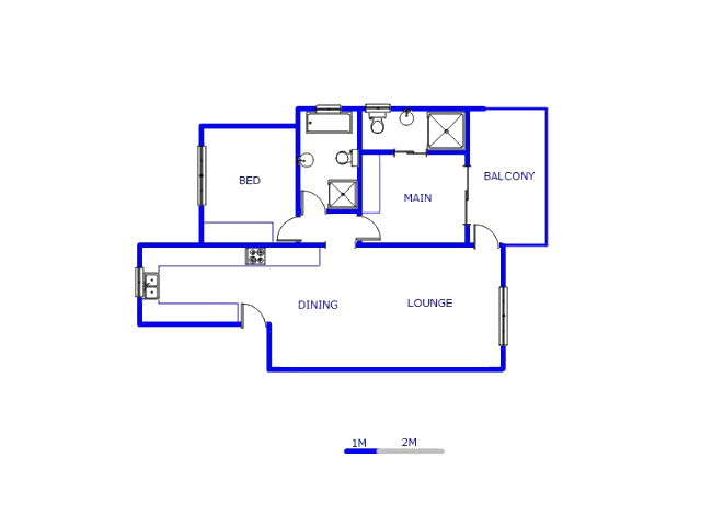 Floor plan of the property in Oakdene