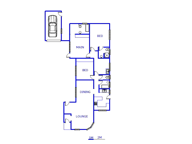 Floor plan of the property in Lenasia South