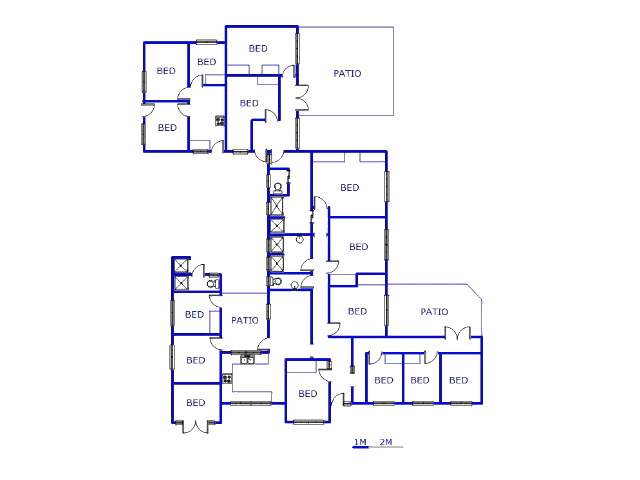 Floor plan of the property in Vanderbijlpark