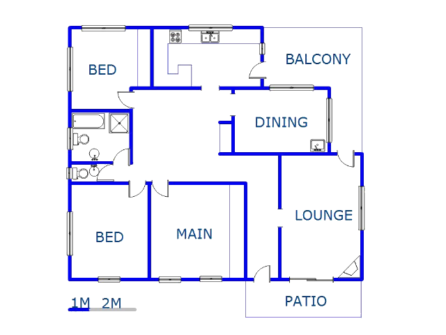 Floor plan of the property in Reservior Hills