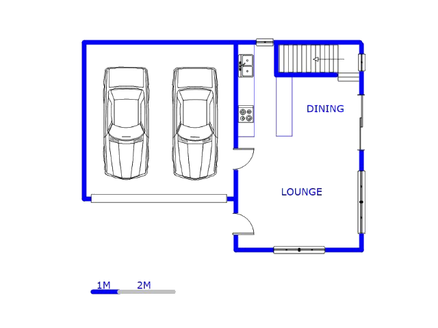 Floor plan of the property in Rua Vista