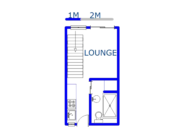 Floor plan of the property in Morningside - DBN