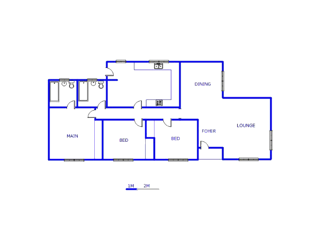 Floor plan of the property in Sonland Park