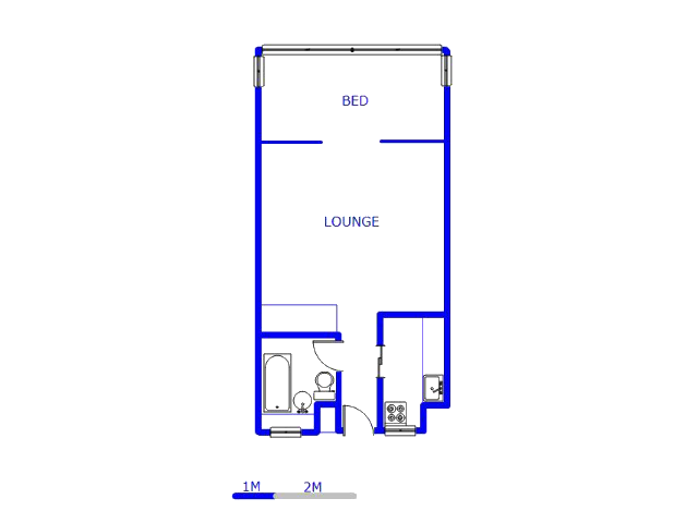 Floor plan of the property in Sunnyside