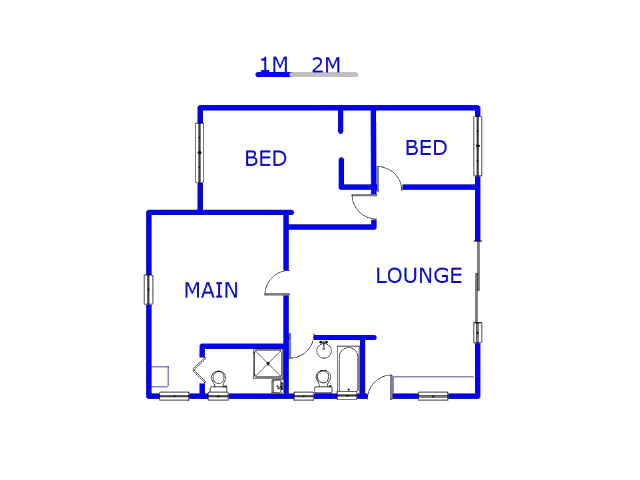 Floor plan of the property in Lamontville