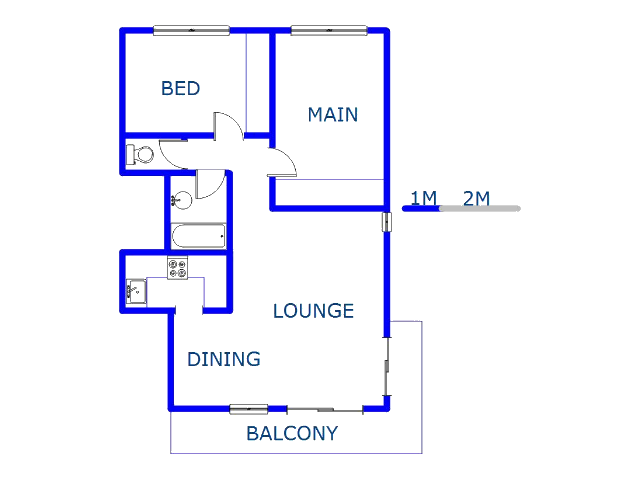 Floor plan of the property in Manaba Beach