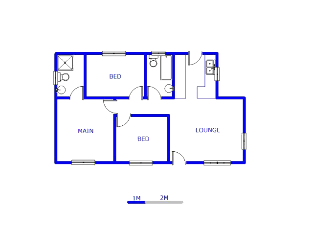 Floor plan of the property in Savanna City