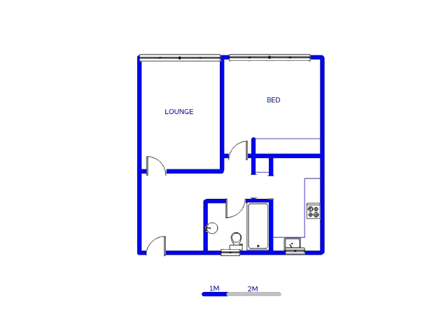 Floor plan of the property in Sunnyside