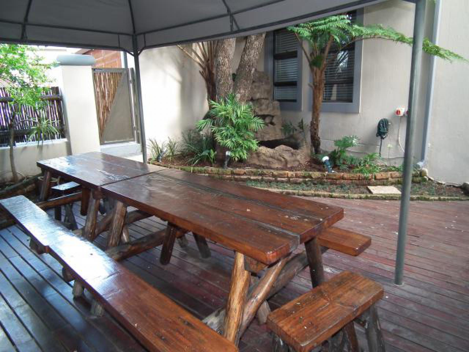 Patio of property in Chancliff AH