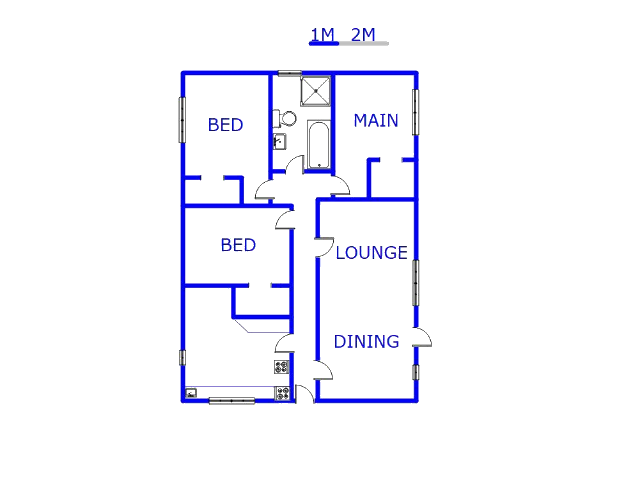 Floor plan of the property in West Village