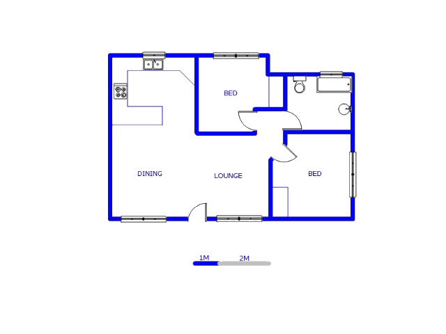 Floor plan of the property in Florida