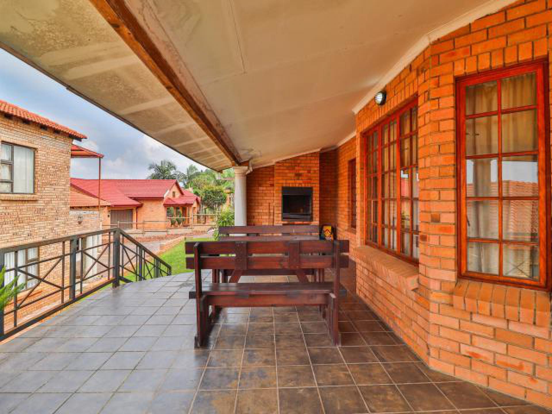 Patio of property in White River