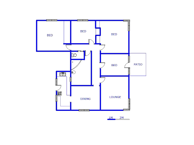 Floor plan of the property in The Hill
