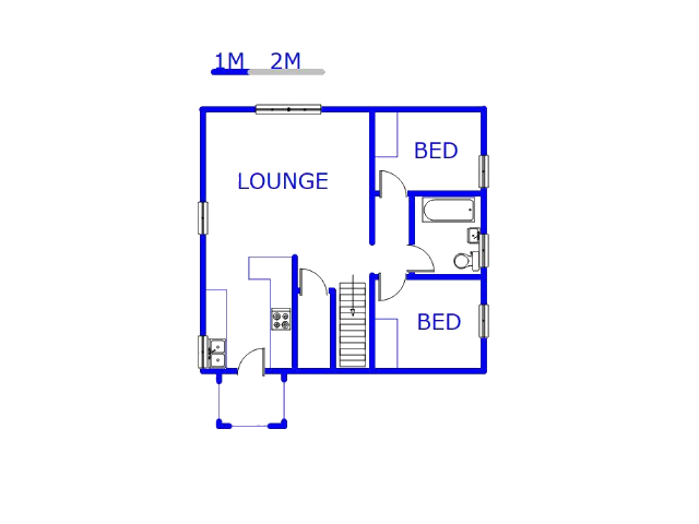 Floor plan of the property in Salfin