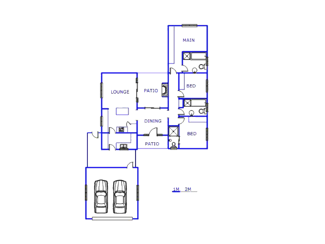 Floor plan of the property in Kathu
