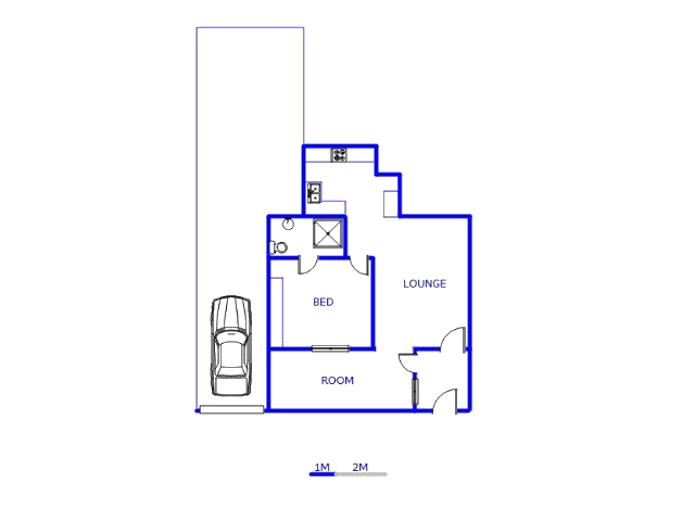 Floor plan of the property in Lenasia