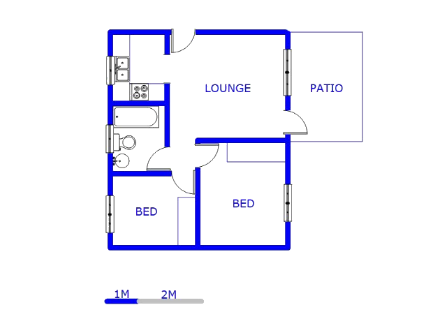 Floor plan of the property in Halfway Gardens