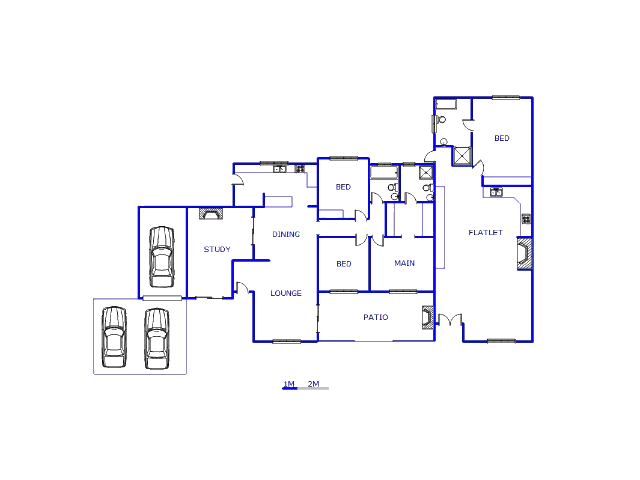 Floor plan of the property in Secunda