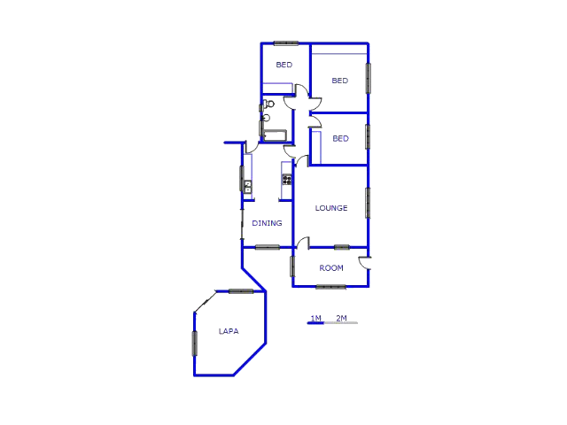 Floor plan of the property in Noycedale