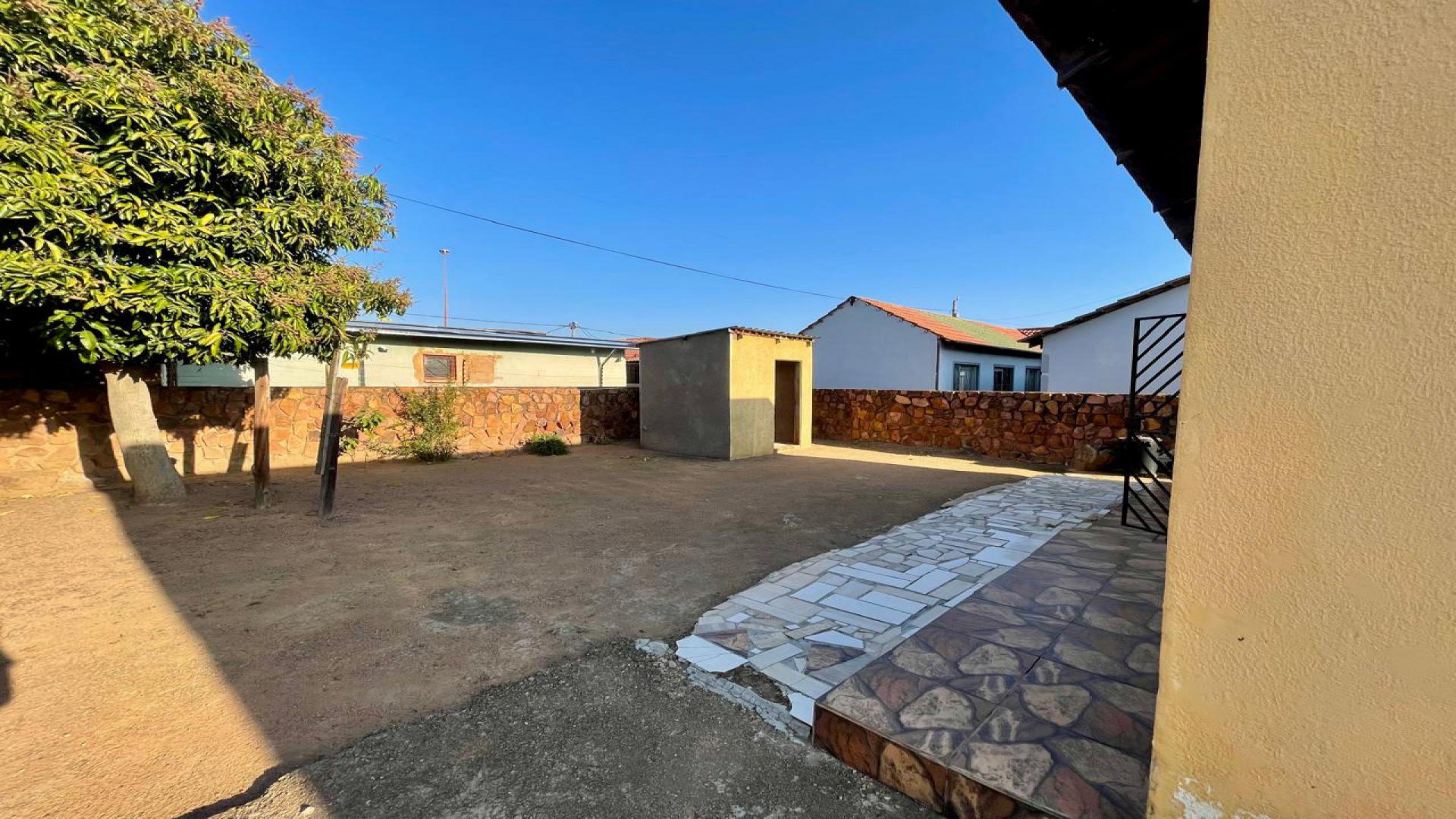 Backyard of property in Soshanguve