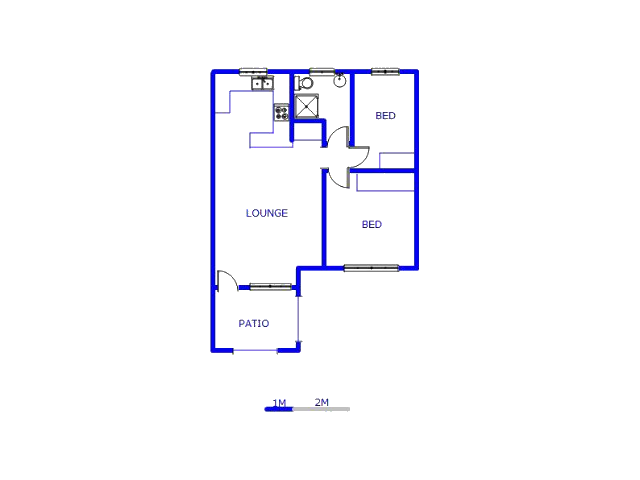 Floor plan of the property in Glenmarais (Glen Marais)