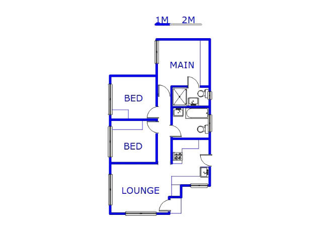 Floor plan of the property in Naturena