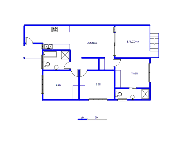 Floor plan of the property in Oakdene