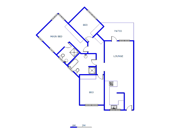 Floor plan of the property in Mondeor