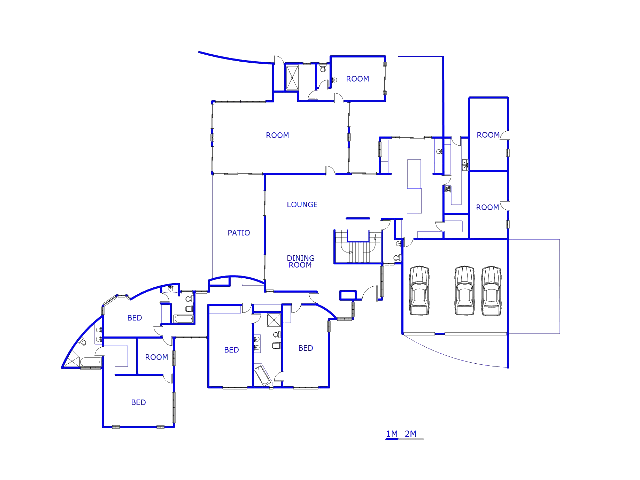 Floor plan of the property in Kyalami Estates