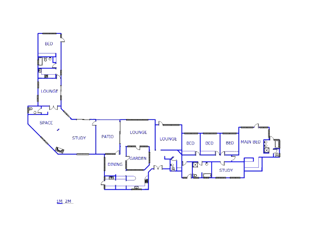 Floor plan of the property in Randjesfontein