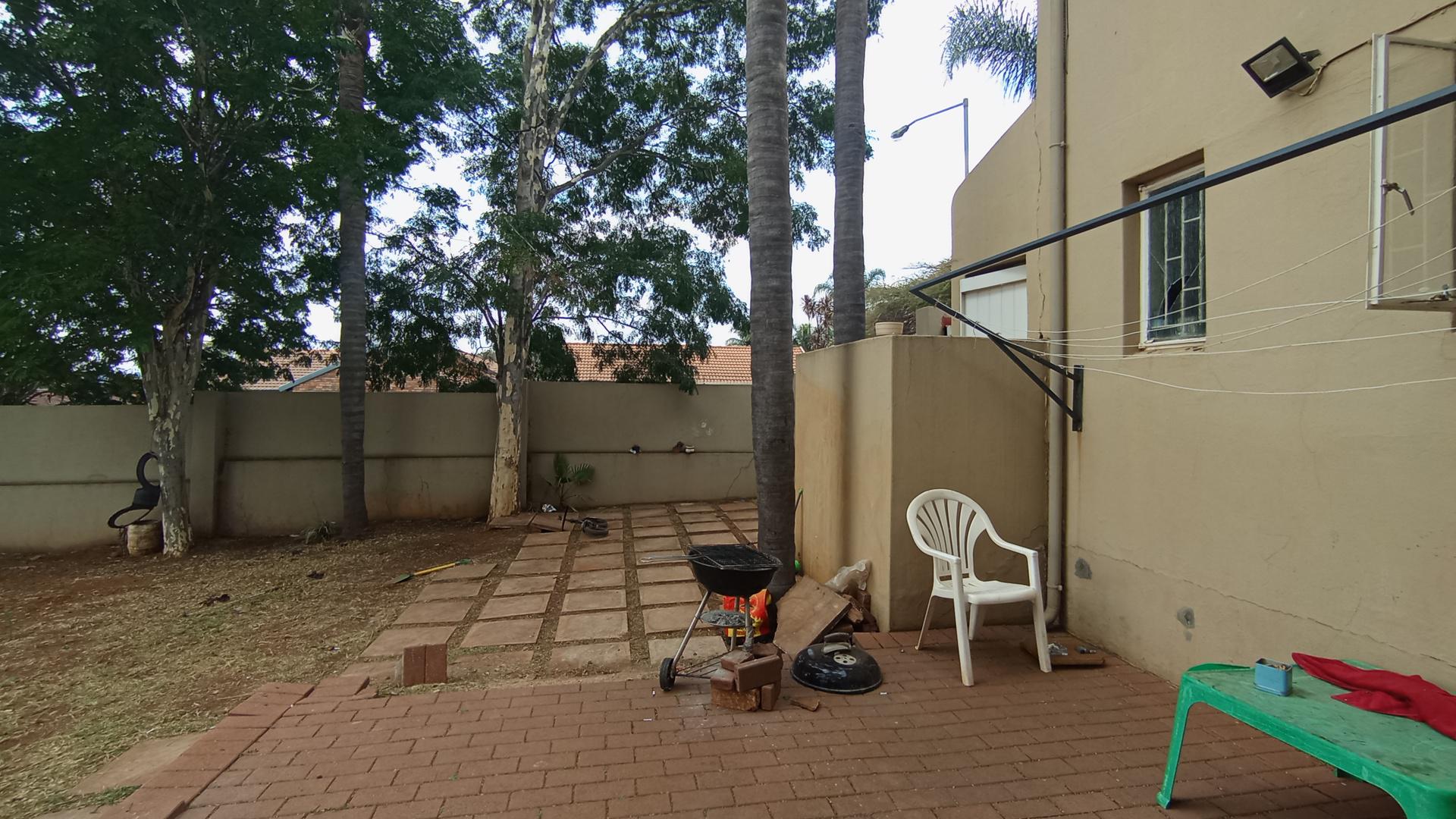 Backyard of property in Garsfontein