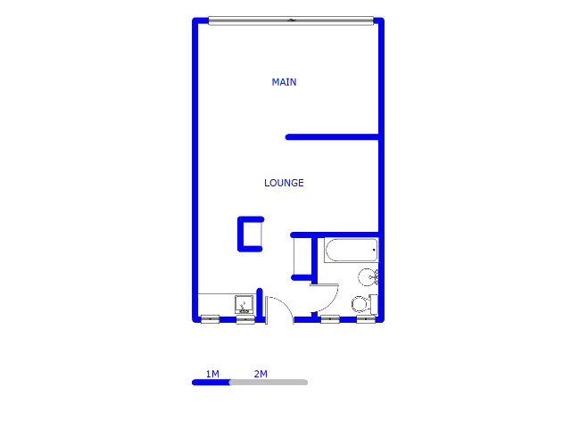 Floor plan of the property in Benoni